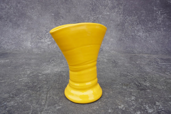 Bauer Matt Carlton Yellow Fan Vase B3268