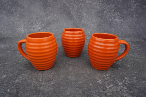 Orange Bauer Ringware Barrel Mugs B3274