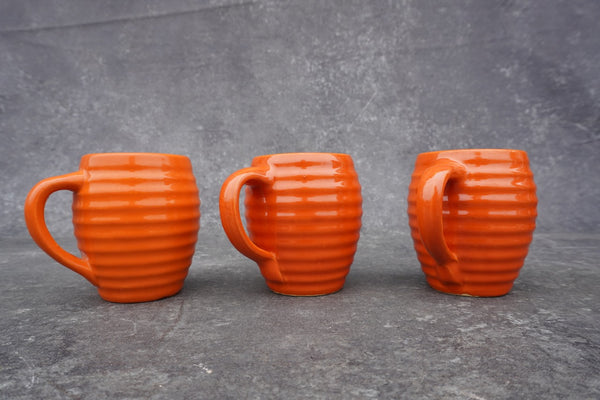 Orange Bauer Ringware Barrel Mugs B3274