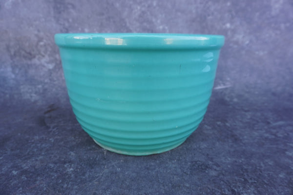 Bauer Ringware Squat Jardiniere in Turquoise B3298