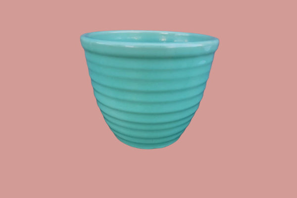 Bauer Ringware Jardiniere in Turquoise B3299