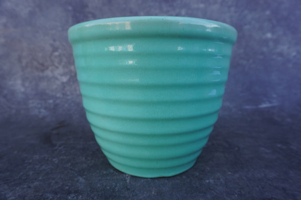 Bauer Ringware Jardiniere in Turquoise B3299