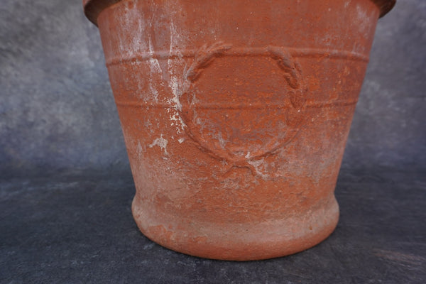 Bauer Redware Laurel Pot 1920s  B3305