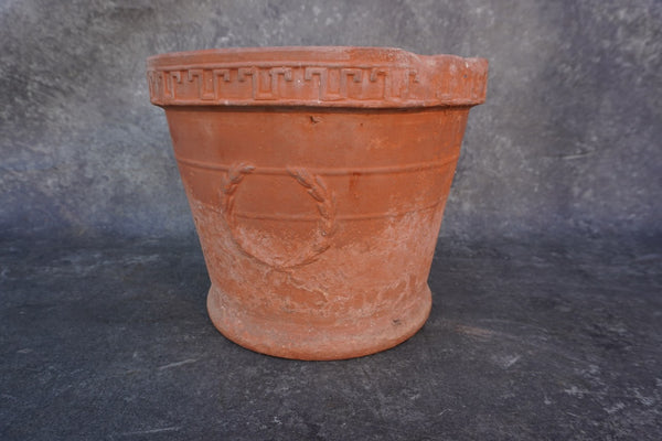 Bauer Redware Laurel Pot 1920s  B3305