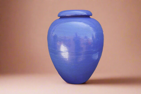Cobalt Blue Bauer Oil Jar B3306