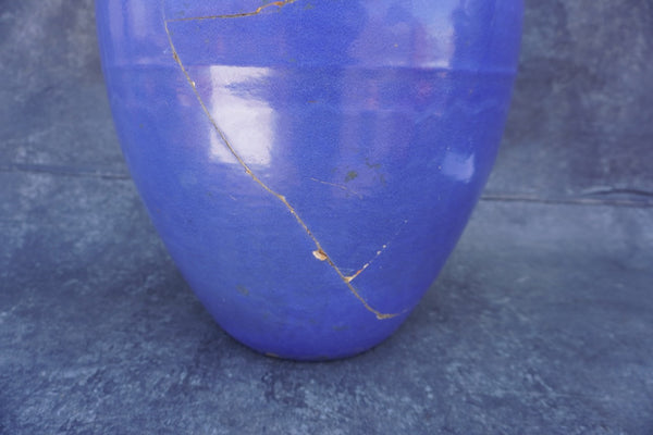 Cobalt Blue Bauer Oil Jar B3306