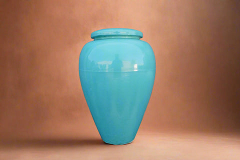 Large Turquoise Bauer Oil Jar B3308