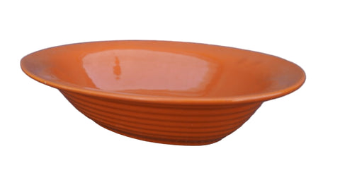 Oval Bauer Vegetable Bowl in Orange B3312