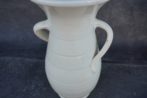 Rare Bauer Matt Carlton Tall Vase in White B3314