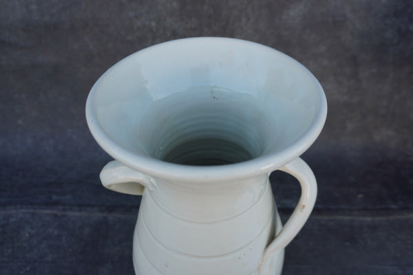 Rare Bauer Matt Carlton Tall Vase in White B3314