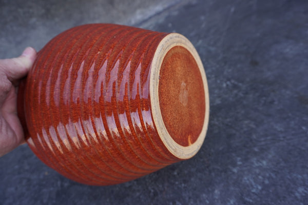 Bauer High Fire Ring Ware Jardinière in Rust Brown B3324