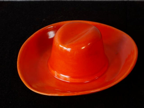 Catalina Island Cowboy Ashtray Orange C673