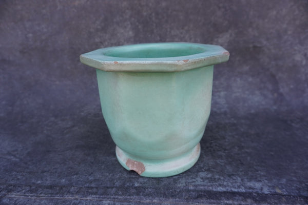 Catalina Island Pottery Planter in Matte Green C695