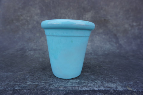 Catalina Island Pottery Turquoise Cachepot C697