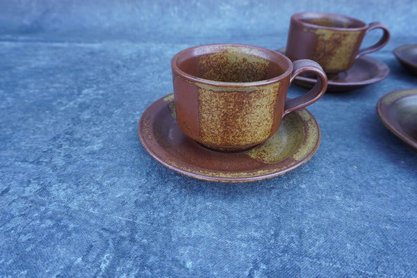 Roan Iron Mountain Stoneware Mug & Saucer. CA2057