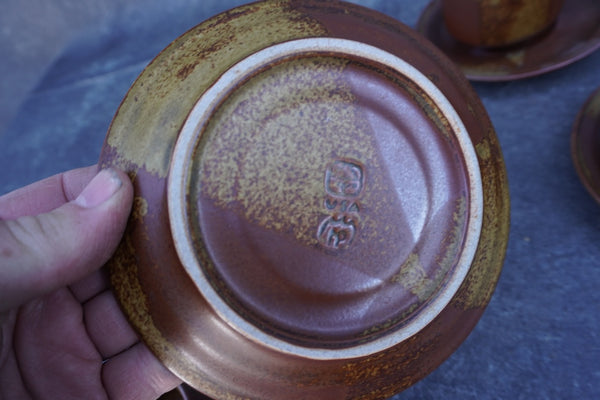 Roan Iron Mountain Stoneware Mug & Saucer. CA2057