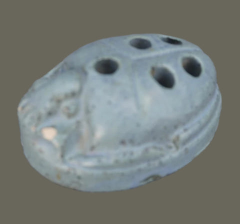Fulper Scarab Flower Frog CA2073
