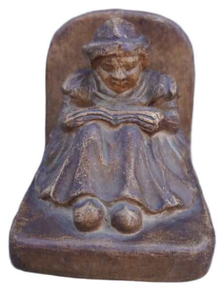 Batchelder Dutch Girl Reading Bookend 1920 CA2076