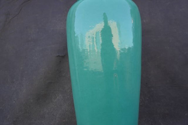 Glazed Terracotta Oil Jar in Green CA2535