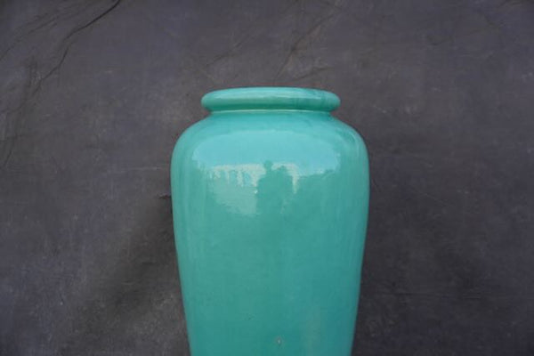 Glazed Terracotta Oil Jar in Green CA2535