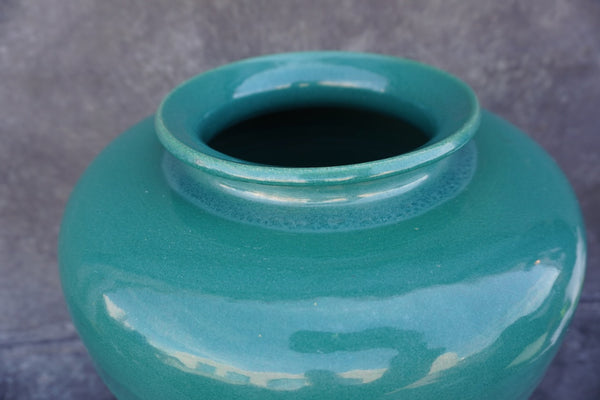 Garden City Flare Rim Oil Jar in Jade Green CA2548
