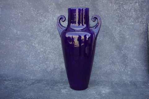 Italian Terra Cotta  Cobalt Garden Vase CA2554