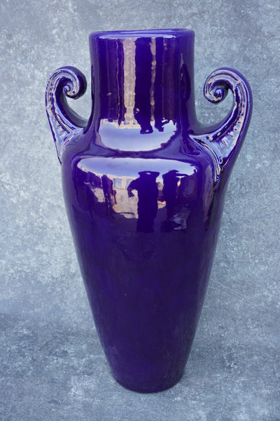 Italian Terra Cotta  Cobalt Garden Vase CA2554