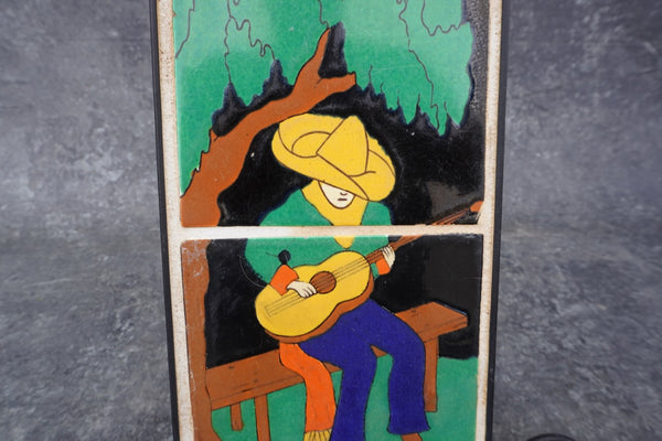 Taylor Two-Tile Plaque - Mexican Guitar Player CA2555