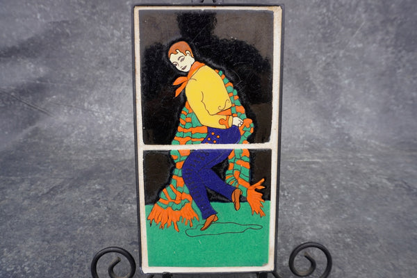 Taylor Two-Tile Plaque Spanish Male Dancer CA2556