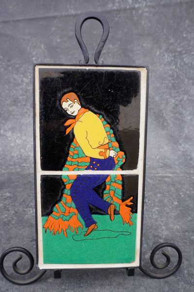 Taylor Two-Tile Plaque Spanish Male Dancer CA2556