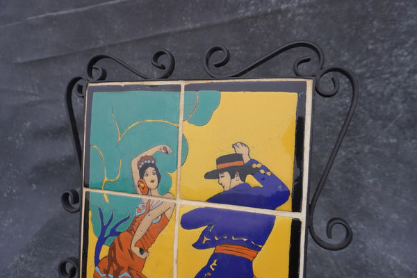 Taylor Six-Tile Plaque - Flamenco Dancers CA2558