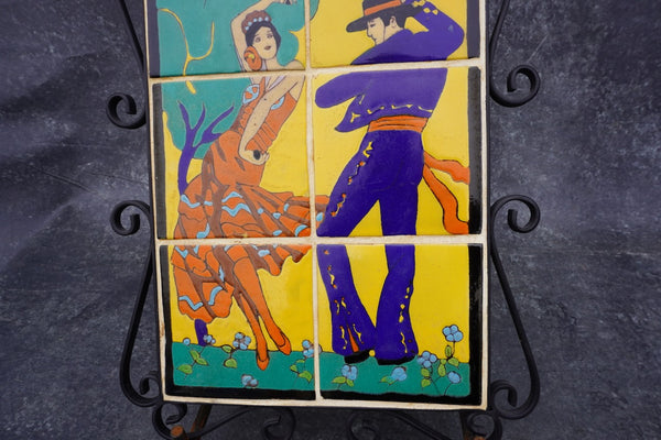 Taylor Six-Tile Plaque - Flamenco Dancers CA2558