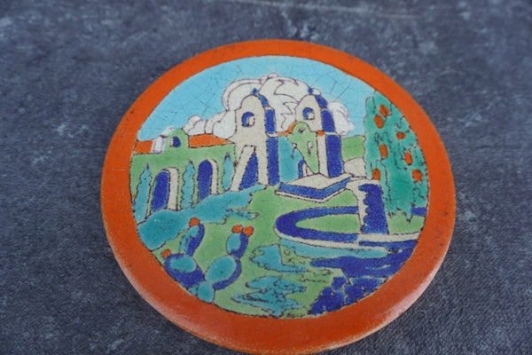 D & M Tile Trivet - Santa Barbara Mission  CA2572