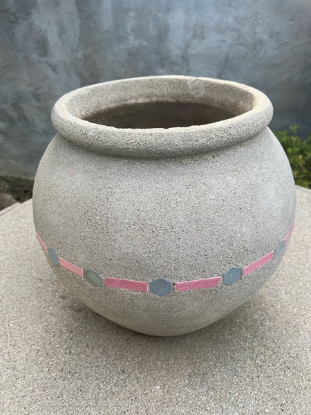 Hillside Bowl-shaped Oil Jar Planter Pot Jardiniere CA2598