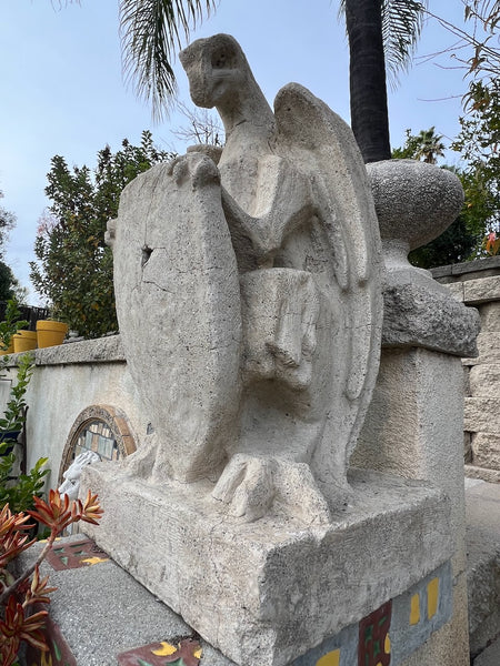 Pair of Cement Garden Gargoyles CA2609