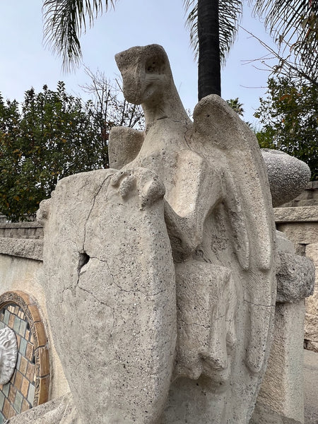 Pair of Cement Garden Gargoyles CA2609