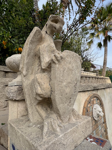 Pair of Cement Garden Gargoyles CA2609