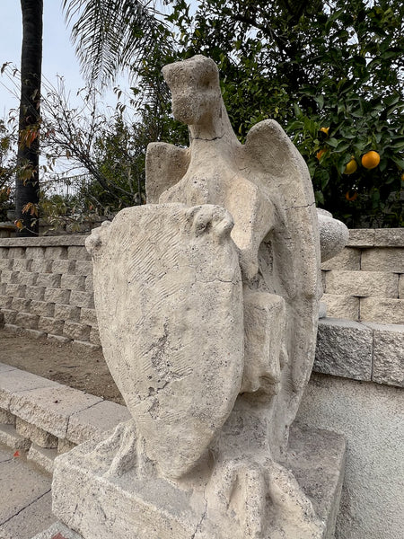 Pair of Cement Garden Gargoyles CA2609