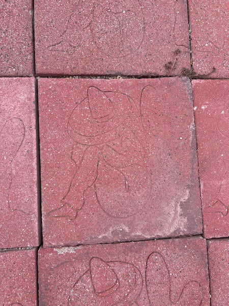 Terra Cotta Pavers, Each Incised with the Classic Mexicana Siesta-Time Motif CA2614