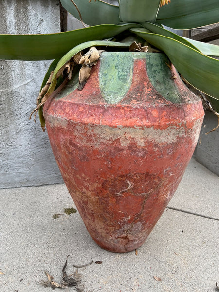 Hillside Oil Jar Vessel with Original Polychrome Paint CA2617