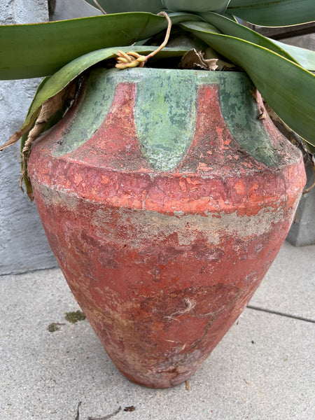 Hillside Oil Jar Vessel with Original Polychrome Paint CA2617