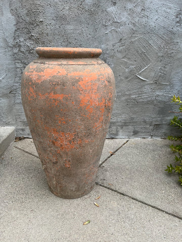 Italian Terra Cotta Co Cement Oil Jar CA2620