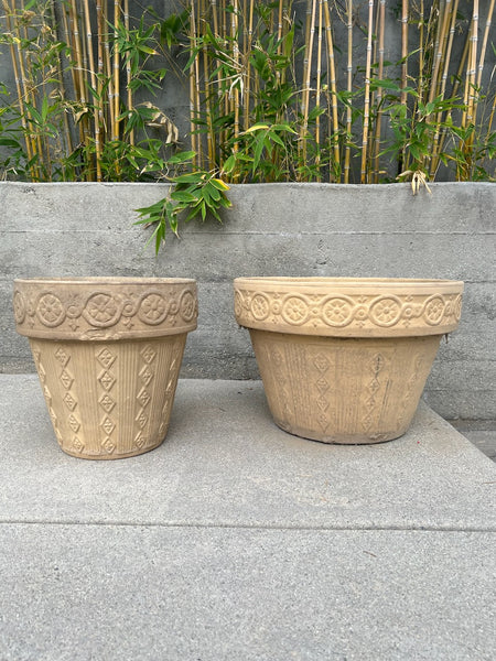 Italian Terra Cotta Co Pair of Garden Pots CA2623