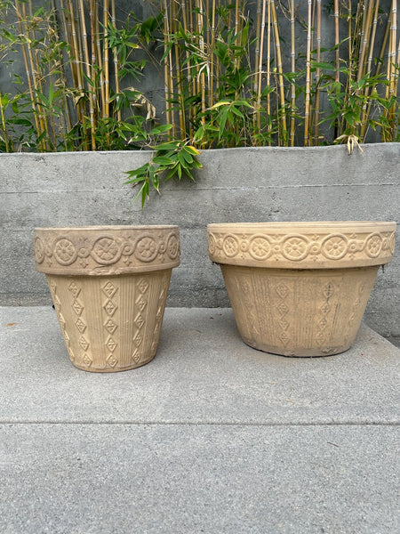 Italian Terra Cotta Co Pair of Garden Pots CA2623