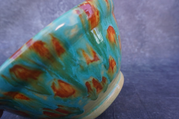 Pacific Blue & Orange Blended Bowl CA2625