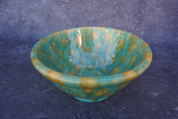 Pacific Blended Bowl in Yellow and Green - Stoneware CA2626