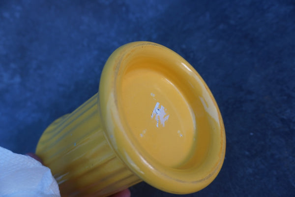 Garden City Fluted Stock Vase in Yellow CA2634