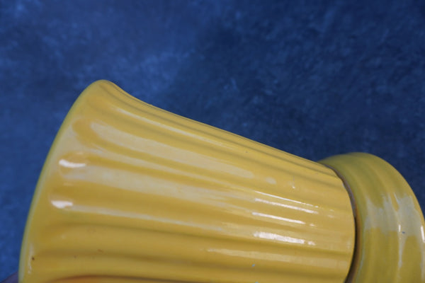 Garden City Fluted Stock Vase in Yellow CA2634