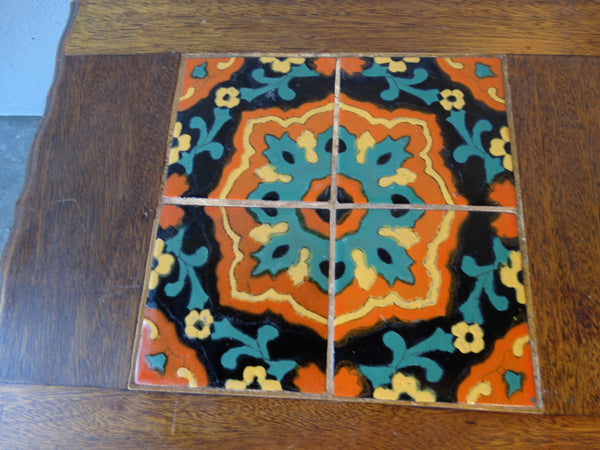 Taylor 4-Tile Tile-Top Table 1920s F2426