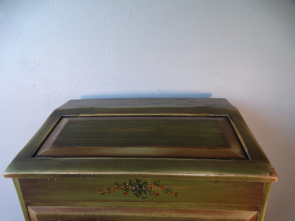 Monterey Farmhouse Lift-Top Gentleman's Dresser in Original Green Fini Early California Antiques Shop Monterey Farmhouse Lift-Top Gentleman's Dresser in Original Green Fini Early California Antiques Shop